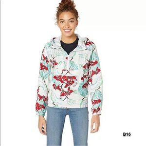 Floral Women's Jacket Levi’s lightweight feminine XL outdoor hiking athletic